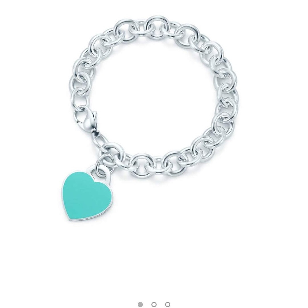 Tiffany & Co enamel heart bracelet